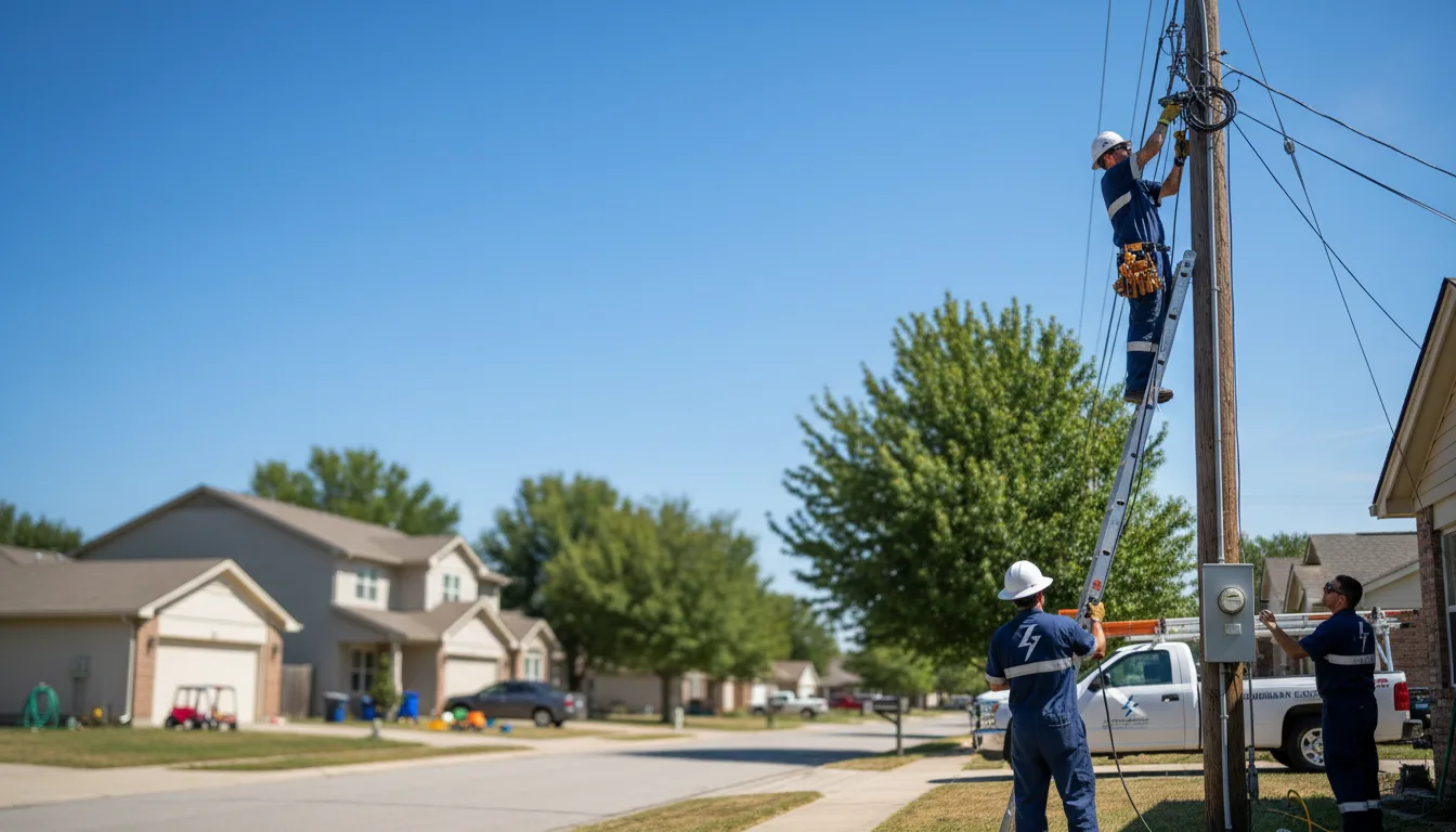 Residential electrician providing installation services in Glouster, OH